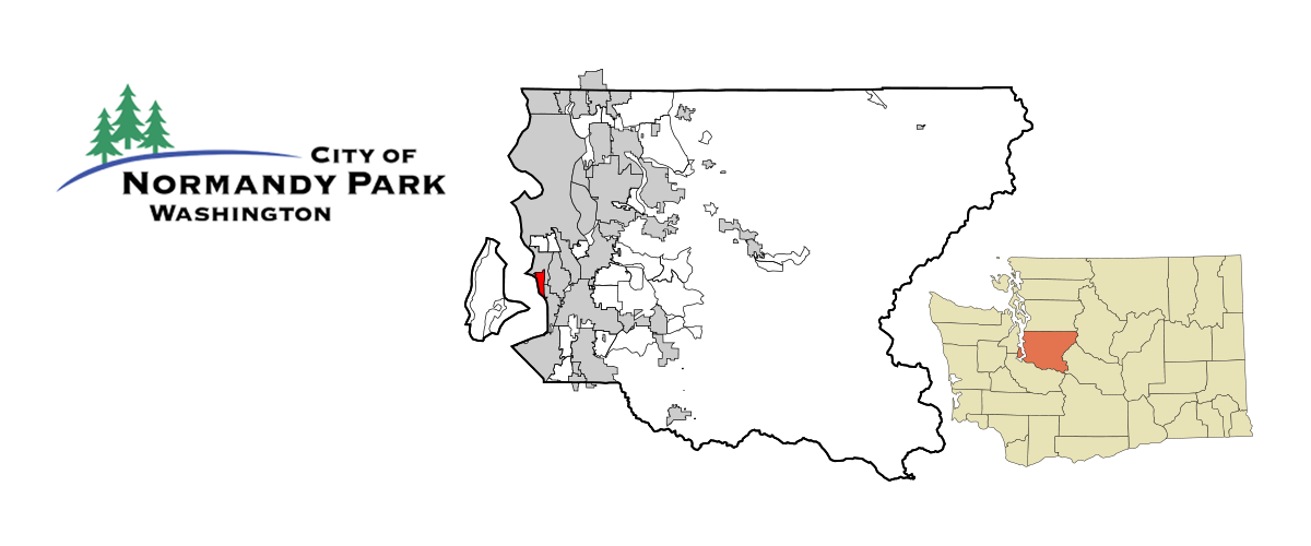 Normandy Park Logo and Map